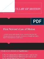 Newton's Law of Motion-1st and 2ND