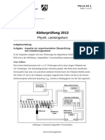 Abiturprüfung 2013: Physik, Leistungskurs