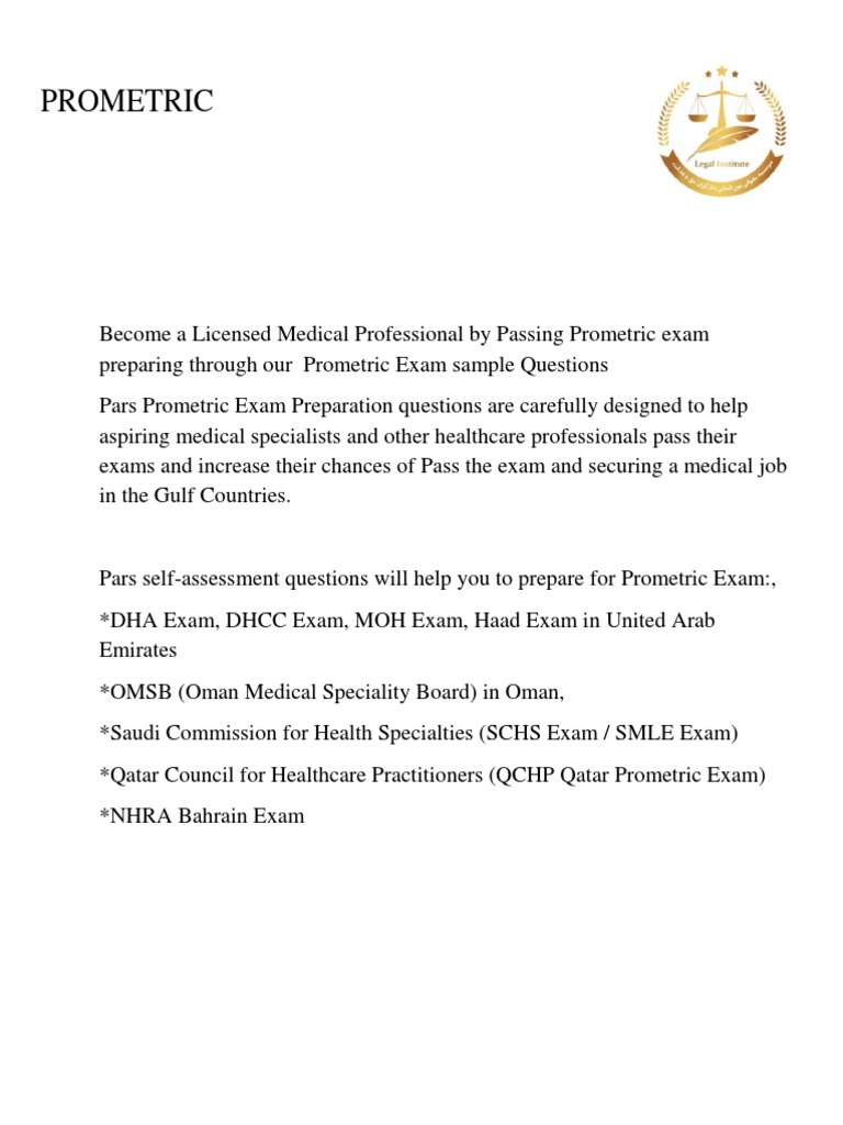 Prometric Exam Prep for Medical Licensure | PDF | Business