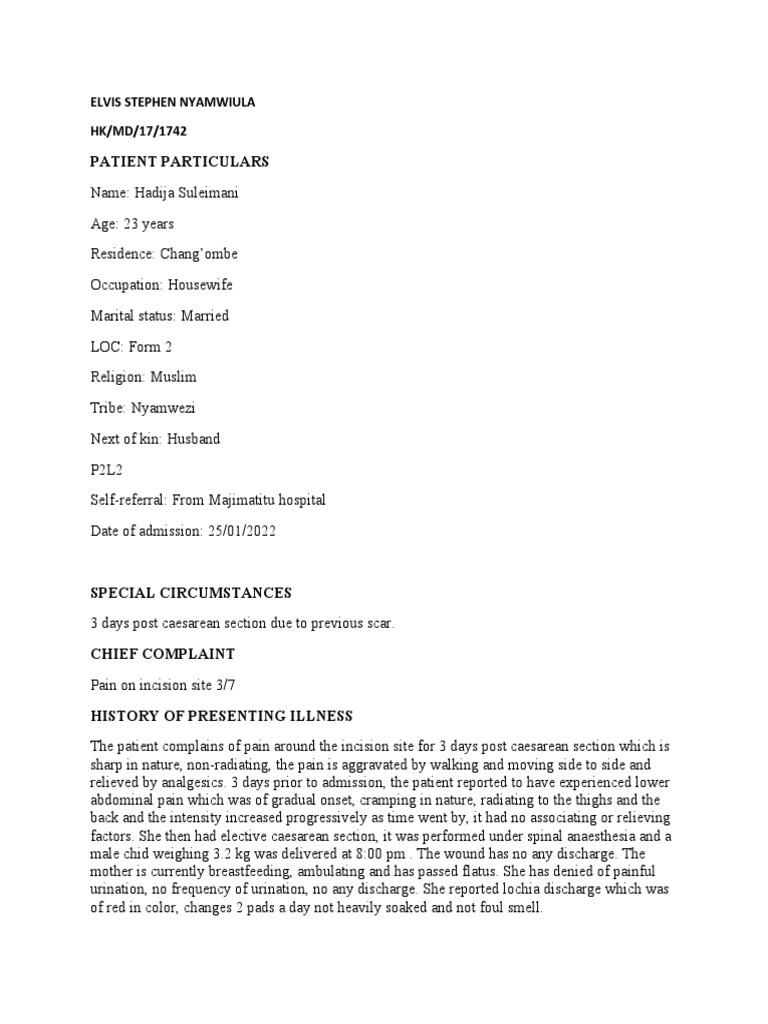 Patient Report 2 PDF