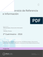 Uba - Ffyl - P - 2016 - Bib - Servicio de Referencia e Información PDF