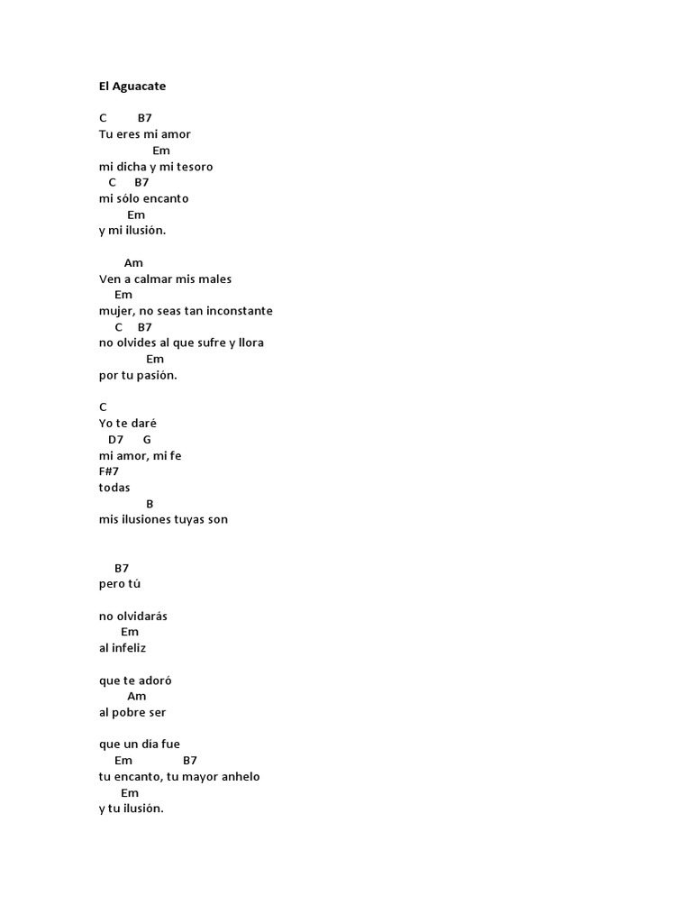 El Aguacate Pdf