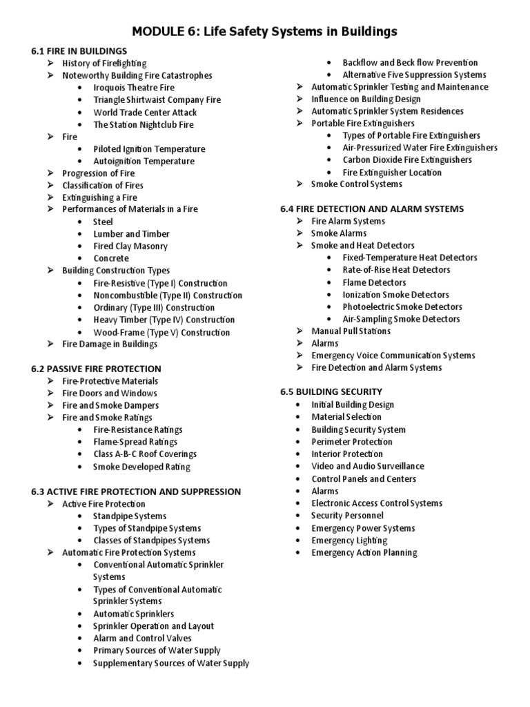 Life Safety Systems in Buildings Overview | PDF | Fires | Firefighting