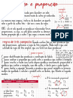 Resumo Teórico de Razão e Proporção