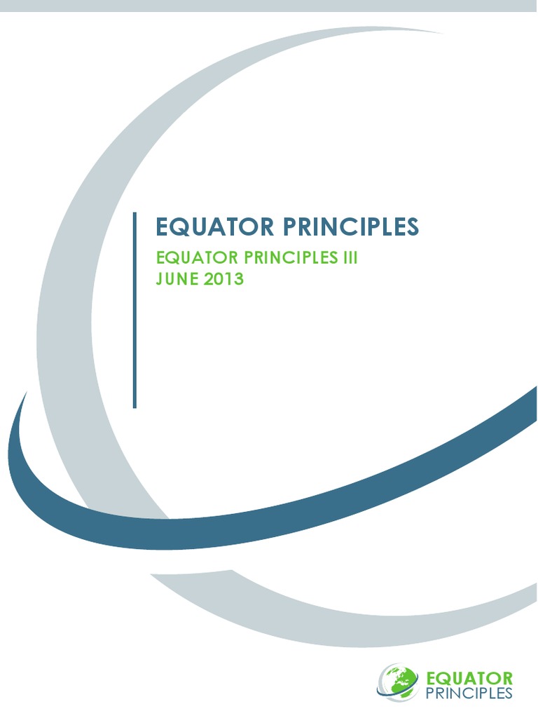 The Equator Principles III June2013 PDF PDF Project Finance