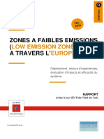 Rapport Zones Faibles Emissions Lez Europe Ademe 2018 PDF