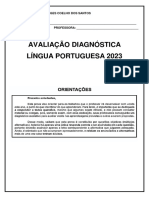 Avaliação Diagnóstica Língua Portuguesa 2023