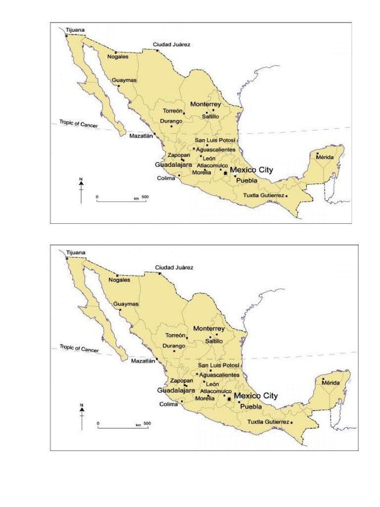 ¿Cuáles Son Las 10 Ciudades Más Pobladas de México | PDF