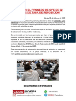 Comunicado y Listado Ope 28 F PDF