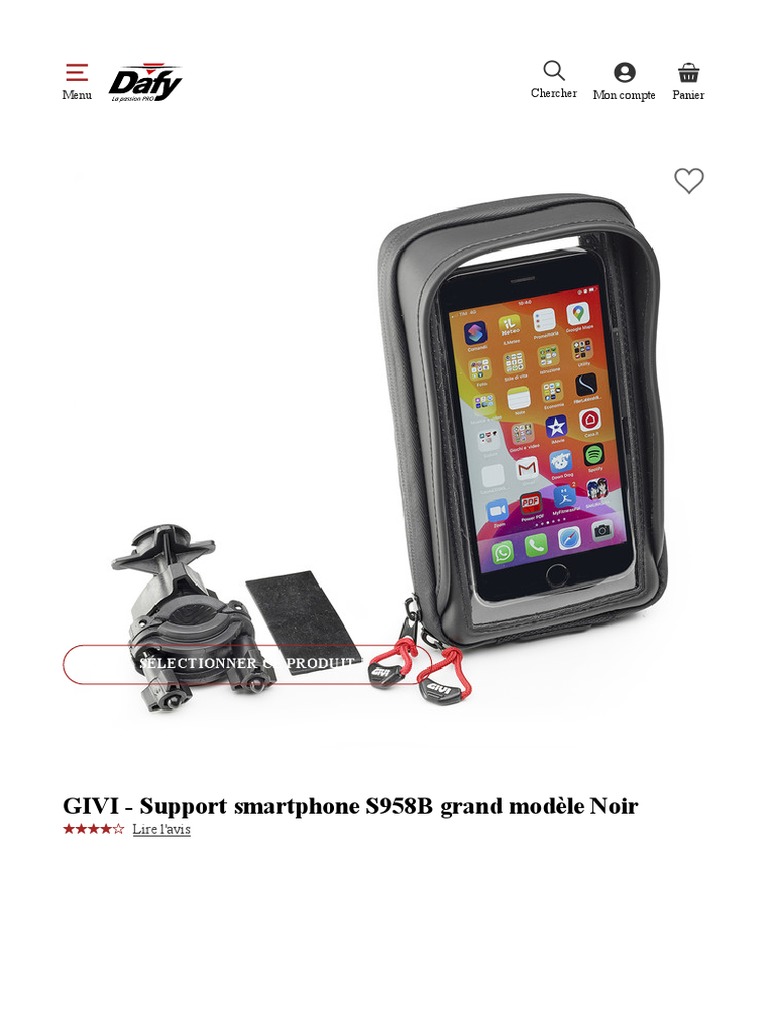 Givi S95KIT+ S921 Smartphone- Und GPS-Halterung, Handyhalter