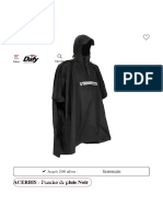 Poncho de Pluie Acerbis Noir Moto - WWW - Dafy-Moto - Com, Veste Et Combinaison de P