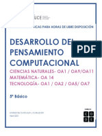 Desarrollo Del Pensamiento Computaional 5básico