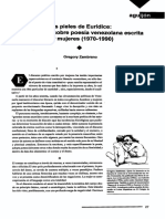 Las pieles de Eurídice: Poesía femenina venezolana 1970-1990