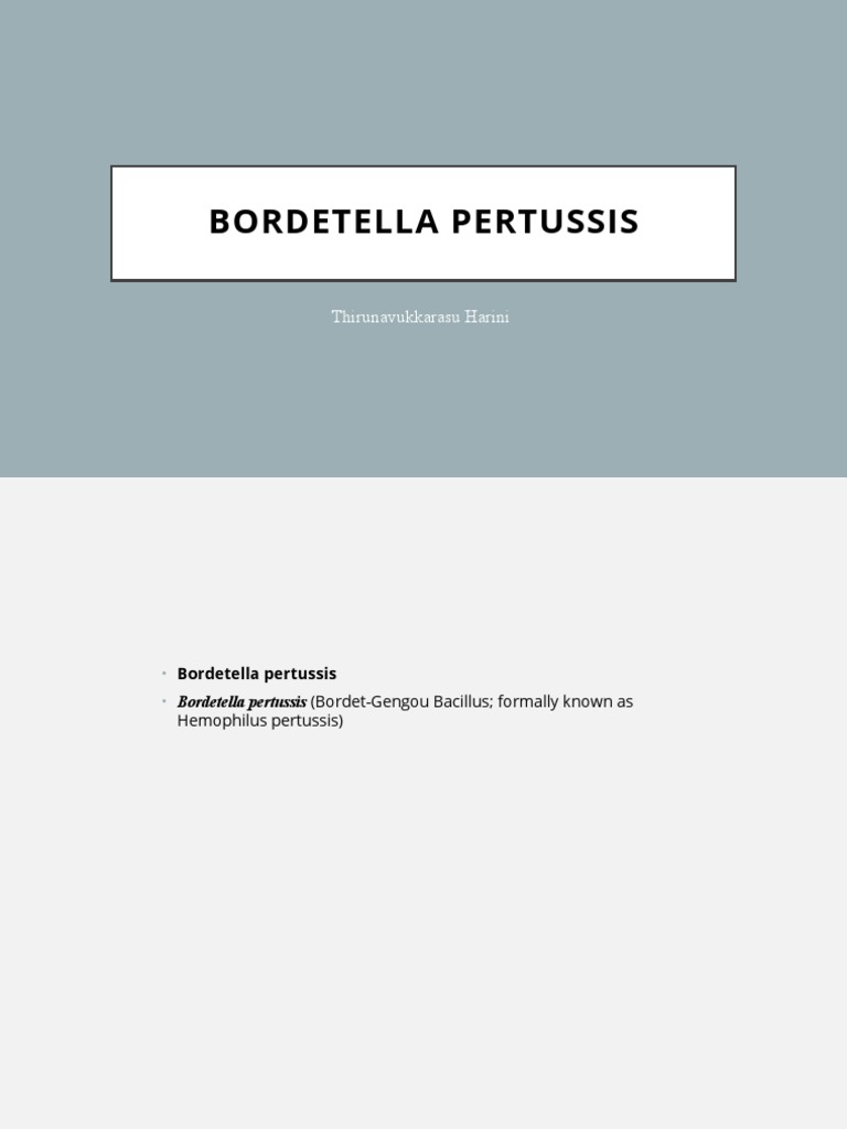 Bordetella Pertussis PDF Clinical Medicine Medical Specialties