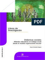Didácticas Sociales, Métodos Educativos en Trabajo Social Desde Un Modelo Cogmocional PDF