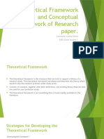 Theoretical Framework and Conceptual Framework
