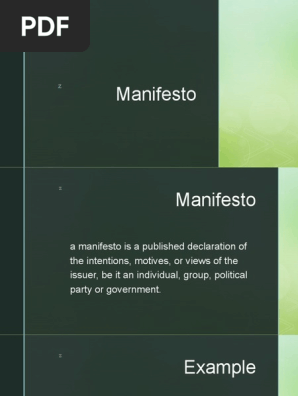 Manifesto
