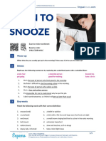 Born To Snooze British English Student