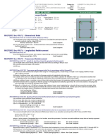 Material Properties Reinforcement Details: Design of Concrete Column Seismic Detailing
