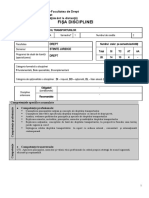 FD ID Dreptul Transporturilor 2017-2018