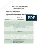 Calendarul Activitatilor Educative