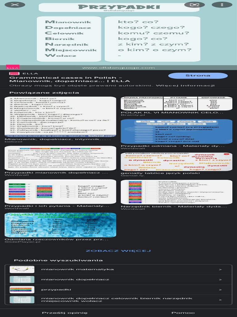 Mianownik Kto Co - Szukaj W Google PDF | PDF