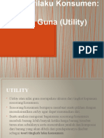 Teori Prilaku Konsumen Nilai Guna (Utility