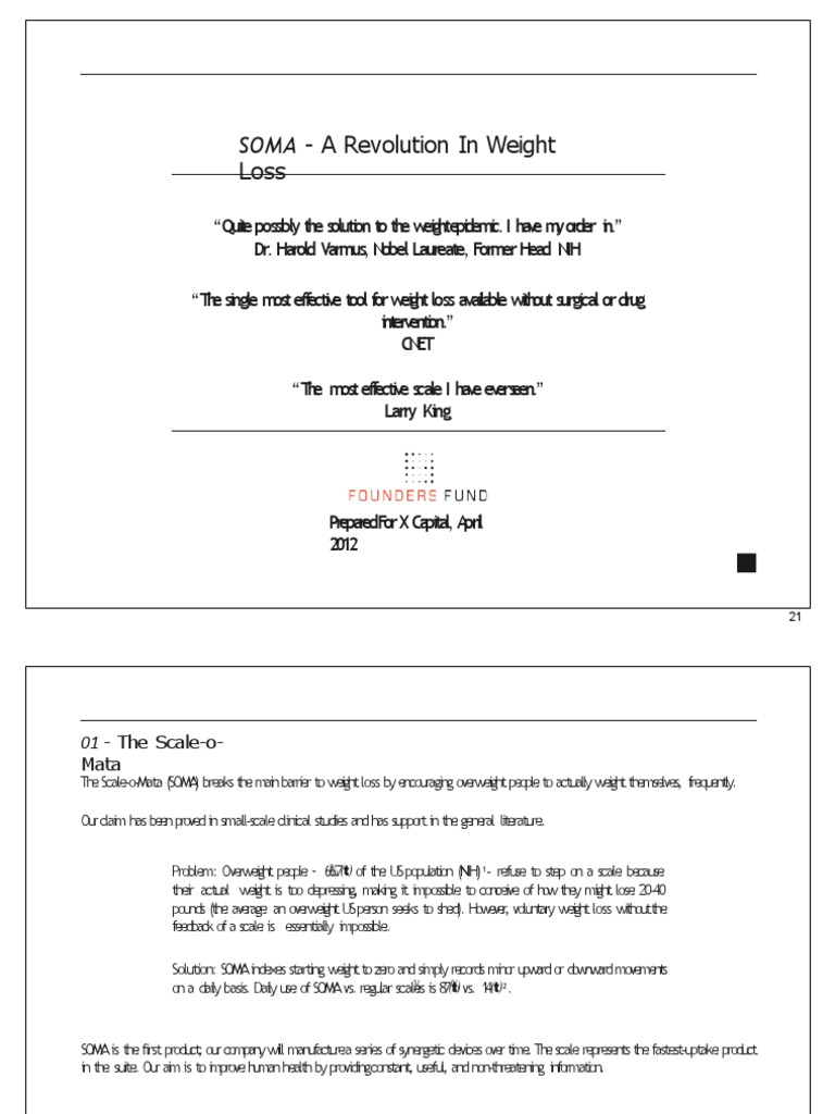 PDF Peter Thiel Good Pitch Deck Example PDF Obesity Overweight