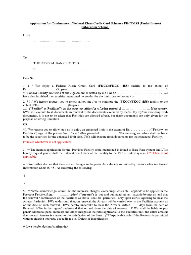 1 renewal application application for continuance of federal kisan