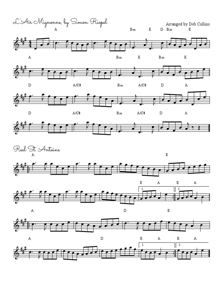 L'Air Mignonne Sheet Music | PDF