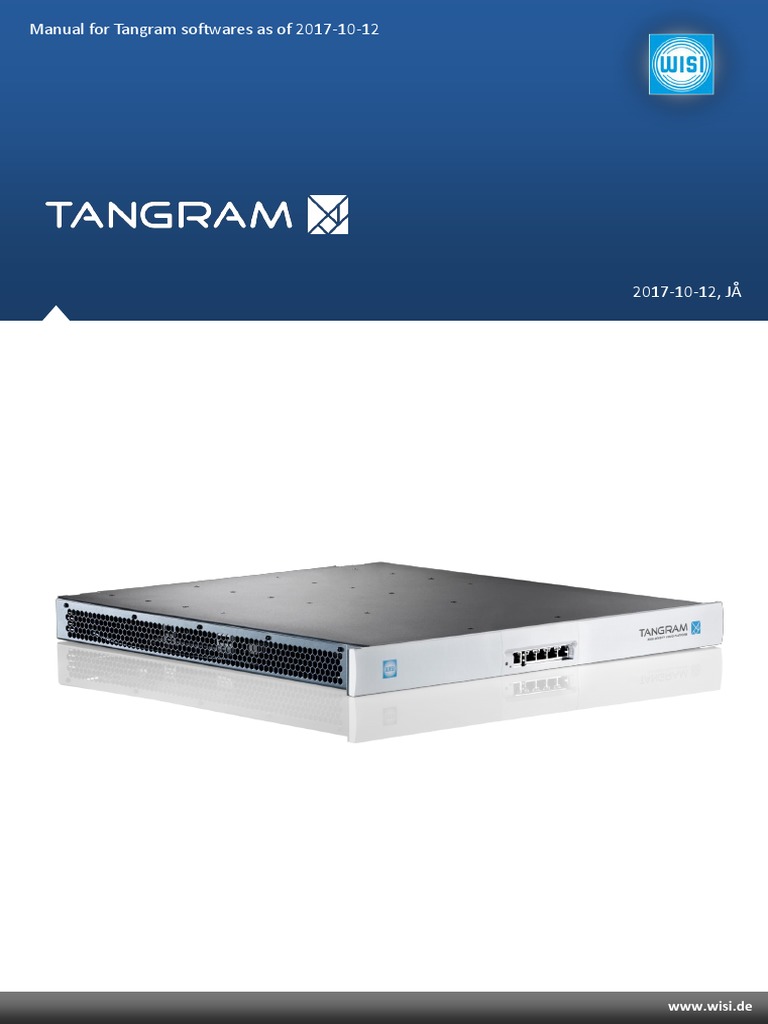 Manual For Tangram Softwares As Of, JÅ. | PDF | Multicast | World Wide Web