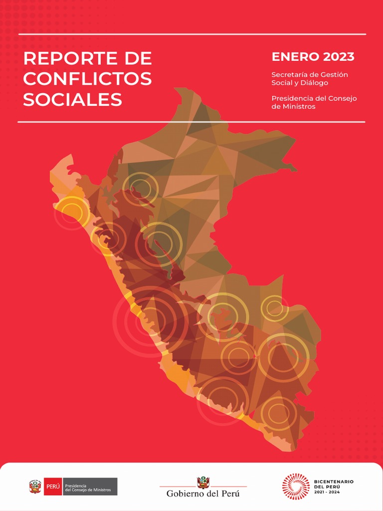 Reporte de Conflictos Sociales Enero 2023 | PDF | Perú | Lima