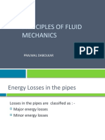 Energy Losses in Pipes (Fluid Mechanics)