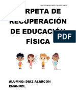 Carpeta de Recuperación de Educación Física - Diaz Alarcon Emanuel. 2B