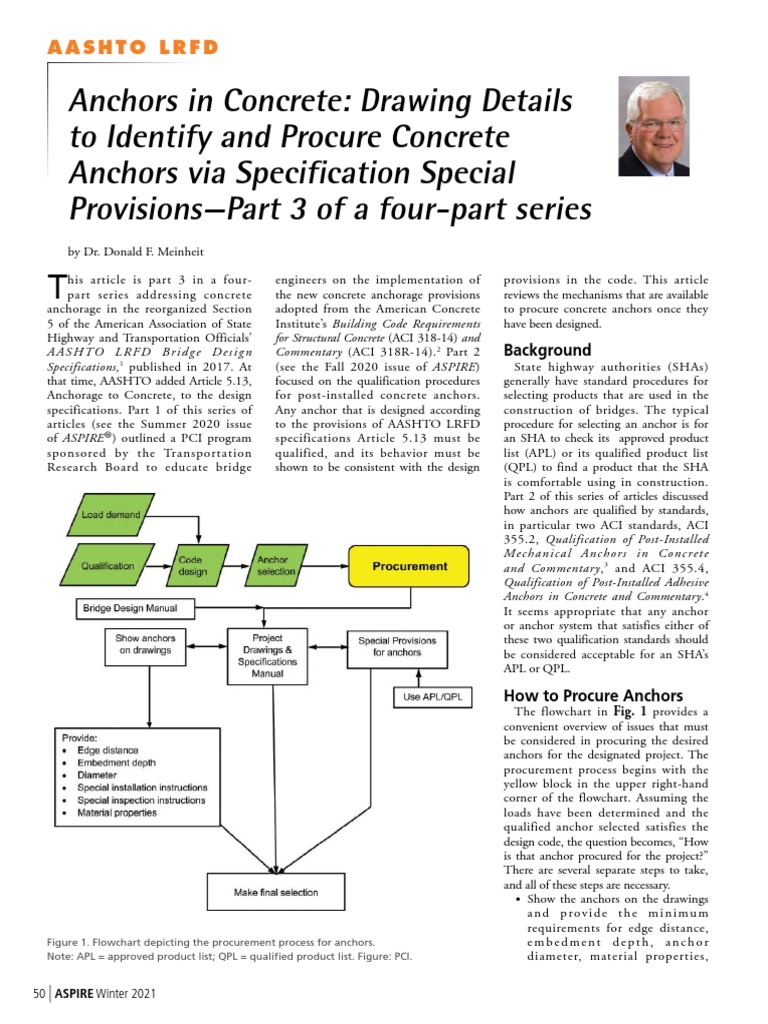 AASHTO-LRFD-AnchorsInConcrete - Part 3 | PDF | Specification (Technical ...