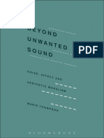 Marie Thompson - Beyond Unwanted Sound - Noise, Affect and Aesthetic Moralism (2017, Bloomsbury Academic) - Libgen - Li