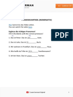 A1 - Lesson 24 - Possessive Articles (Nominativ)