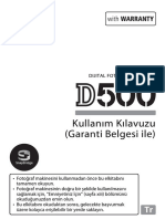 D500 Kullanım Kılavuzu PDF