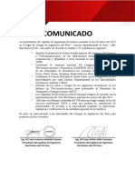 COMUNICADO