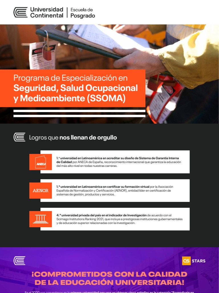 Especialización en SSOMA 2025 | PDF | Seguridad y salud ocupacional ...