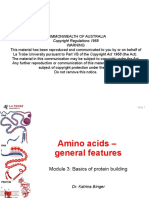 Amino Acids - General Features