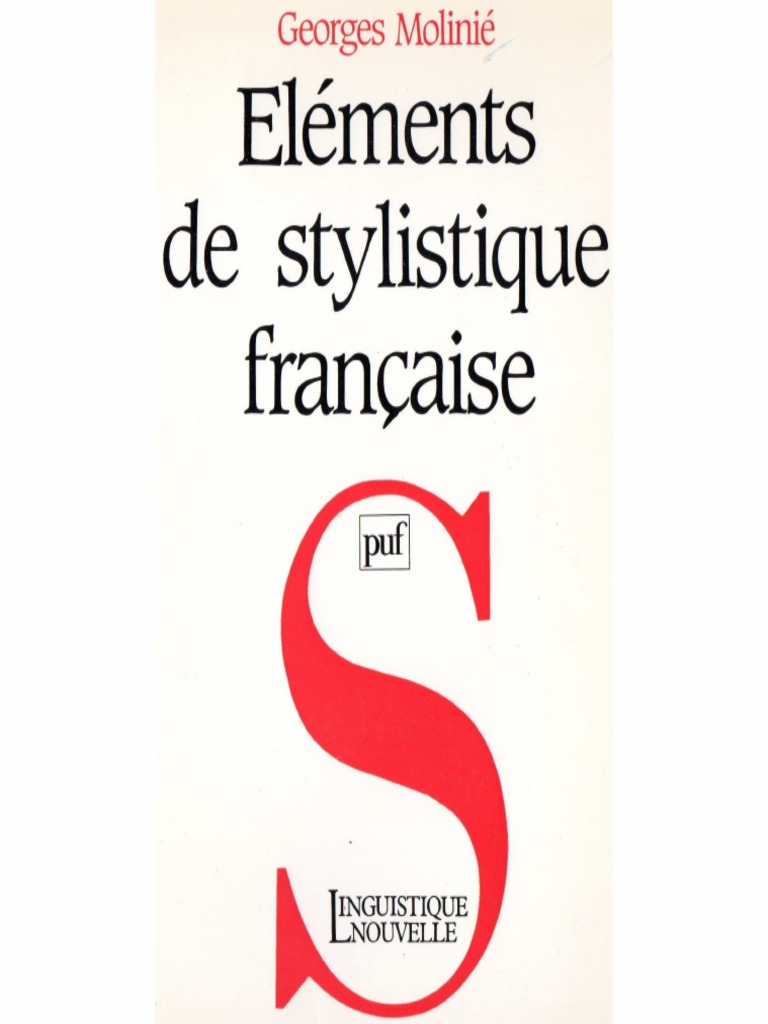 MoliniE G Elements de Stylistique Francaise PDF | PDF | Linguistique ...