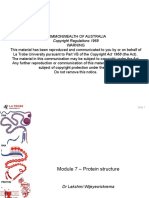 Protein Structure - Lecture 4