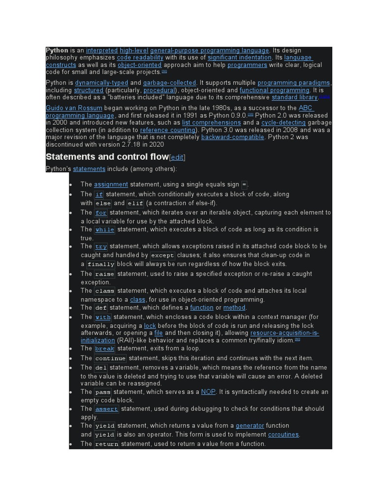 Python Chart | PDF | Python (Programming Language) | Computer Engineering