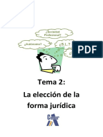 Tema 2 La Elección de La Forma Jurídica