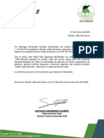 Certificacion Laboral JPR Camino Verde