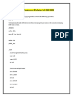 CS401 Assignment 2 Solution