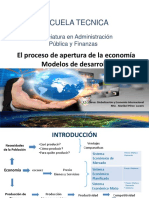 1 - El Proceso de Apertura de La Economía y Modelos de Desarrollo PDF