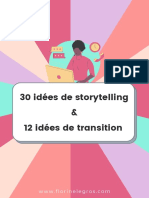 30 Idées de Storytelling Et 12 Idées de Transition