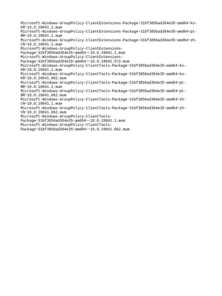 Windows Group Policy Client Extension and Tool Package Files for